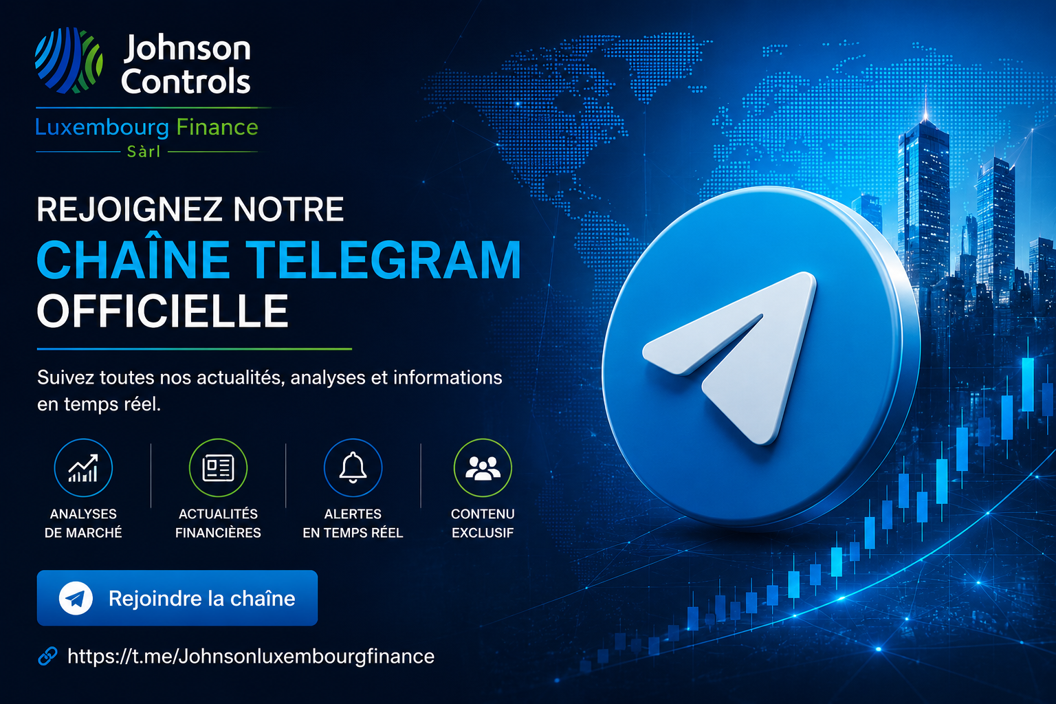 Chaîne Telegram Johnson Luxembourg Finance